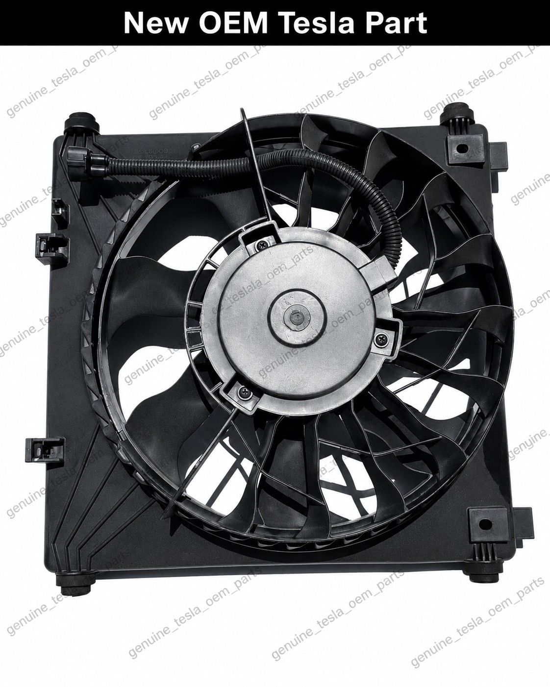 12-20 Tesla Model S RH Radiator Cooling Fan OEM 6008358-00-D