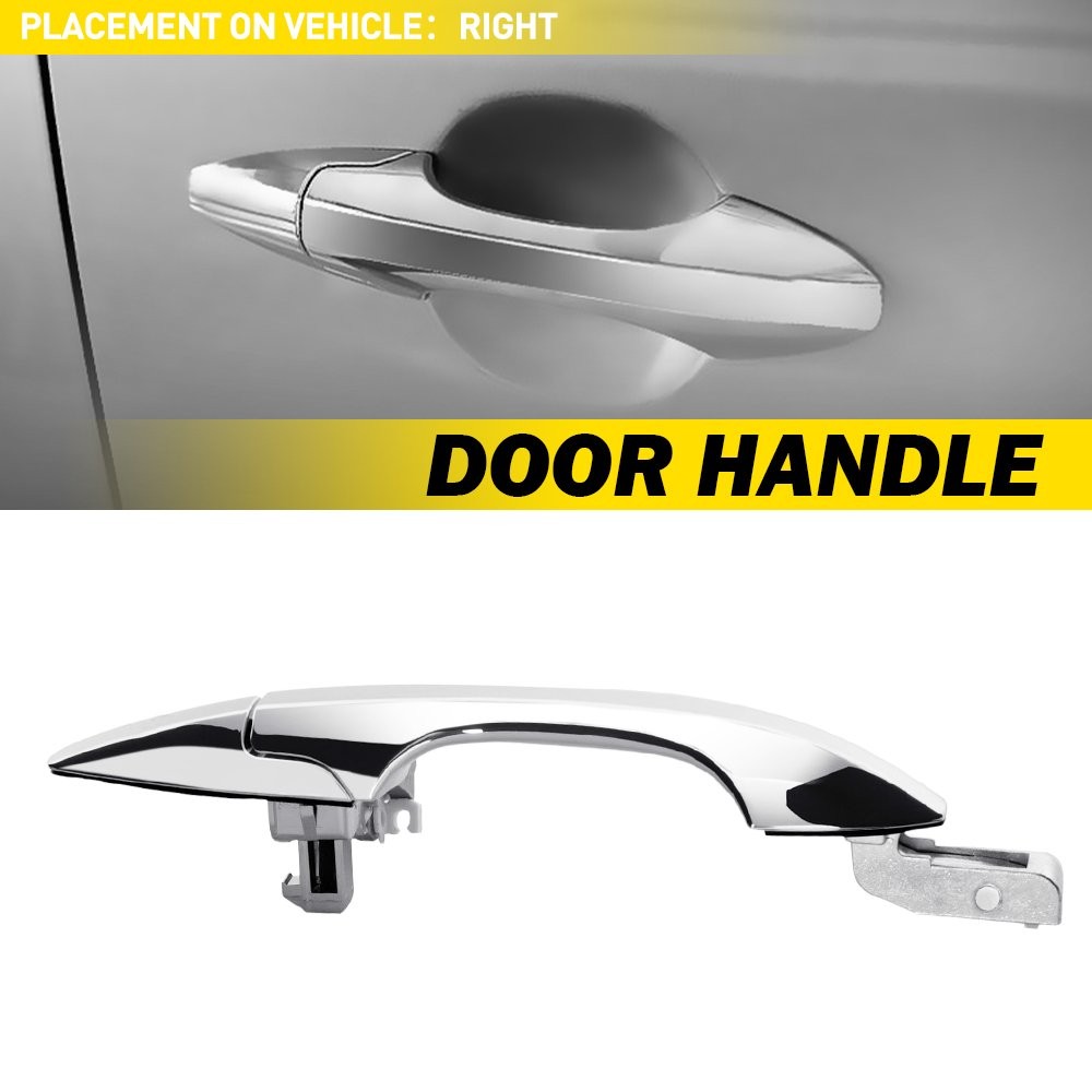 Fit Acura MDX 2007-2013 Front Rear Right Chrome Exterior Outside Door Handle
