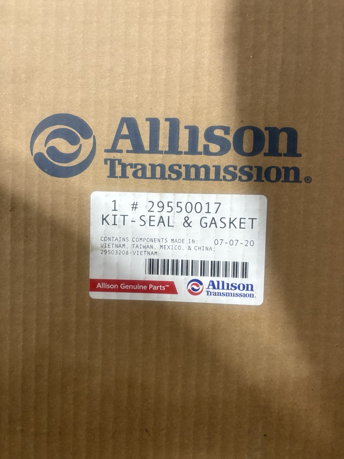 Genuine Allison 3000 Overhaul Seal Gasket Kit 29550017 C3 C4 Pistons OEM Genuine Allison 3000 Overhaul Seal Gasket Kit 29550017 C3 C4 Pistons OEM