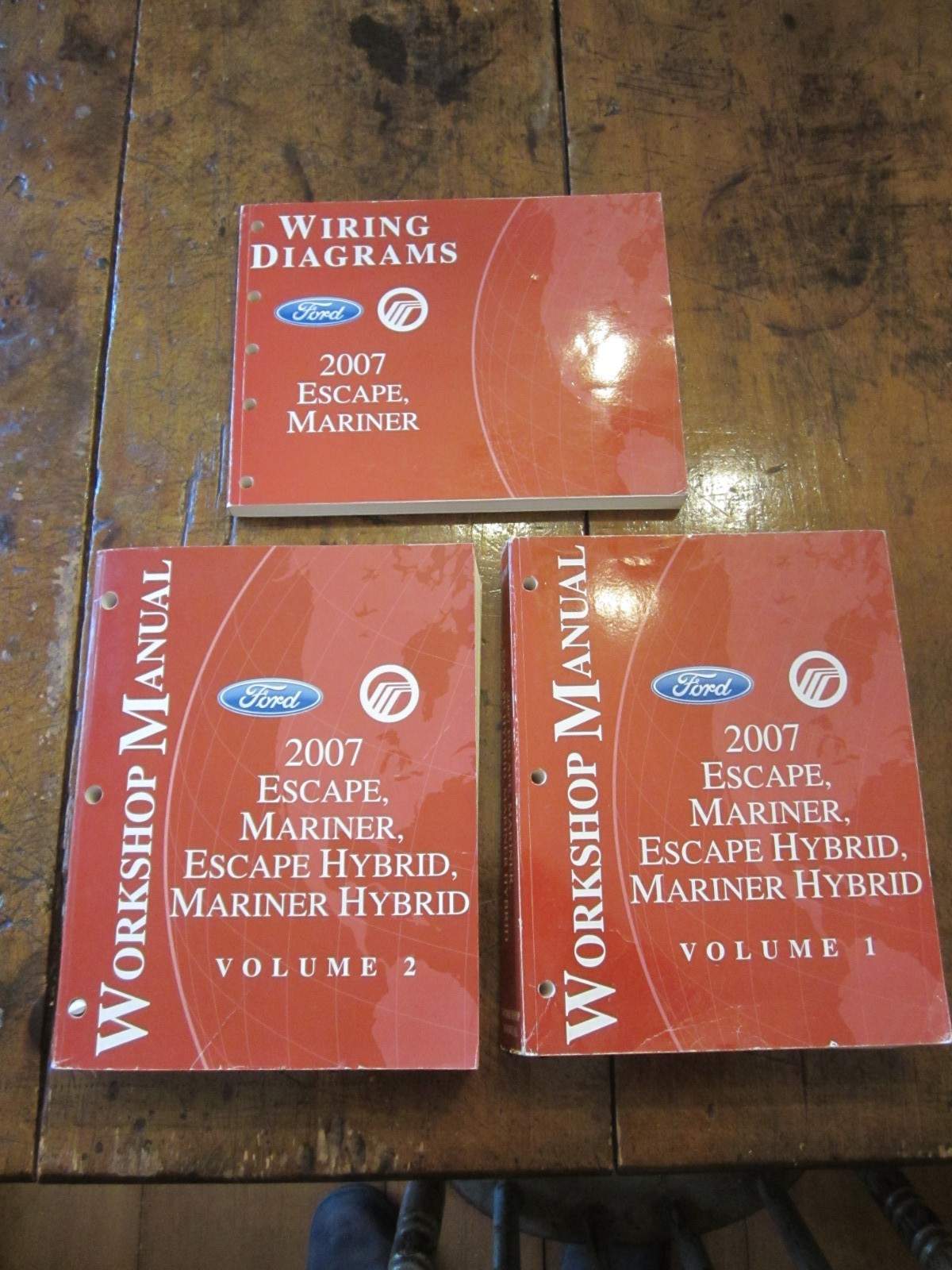 OEM 2007 Ford Escape/Mercury Mariner & Hybrid Shop Manuals & Wiring Diagrams