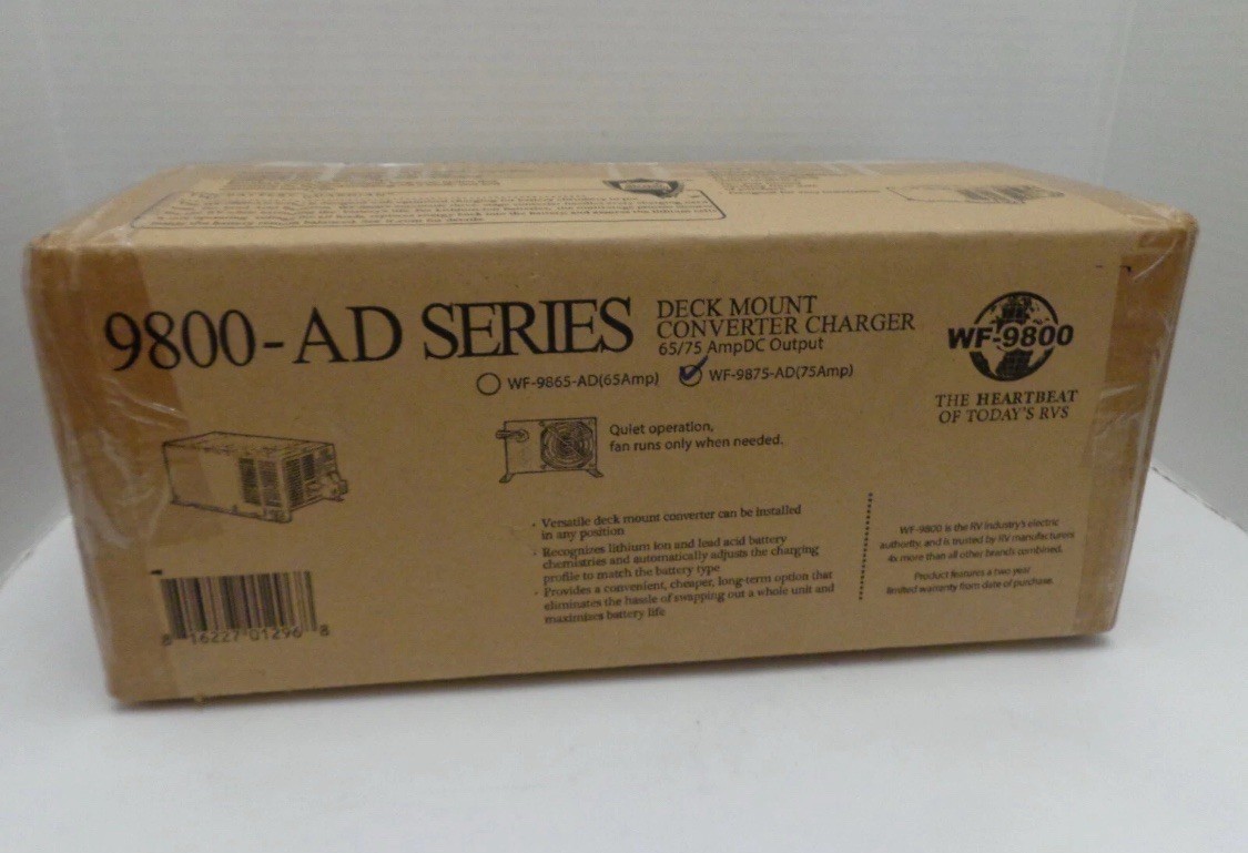 WF-9875-AD 9800-AD Series Deck Mount Converter Charger, 65/75 Amp DC Output New