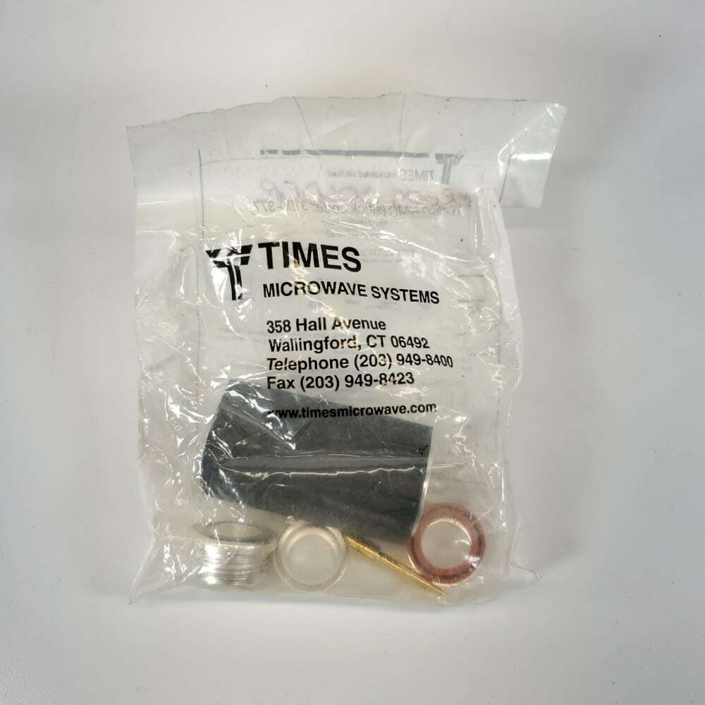 Times Microwave Systems TC-500-NMC N Male Solder Connector f/ LMR-500 - OPEN BOX