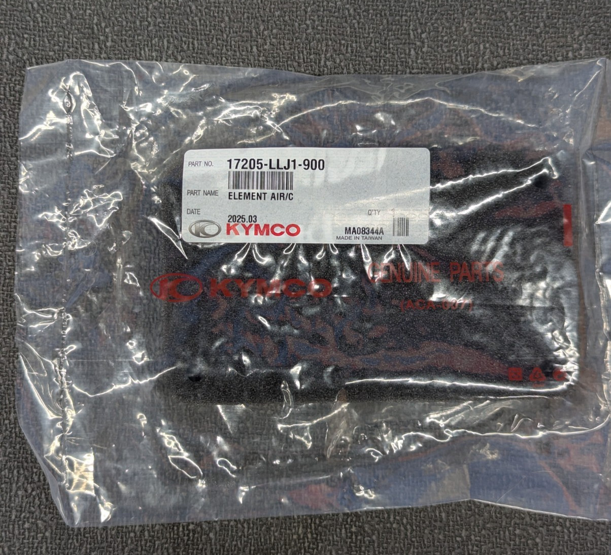 Kymco OEM Foam Air Filter Element 17205-LLJ1-900 Mongoose 50/70/90 Kymco OEM Foam Air Filter Element 17205-LLJ1-900 Mongoose 50/70/90