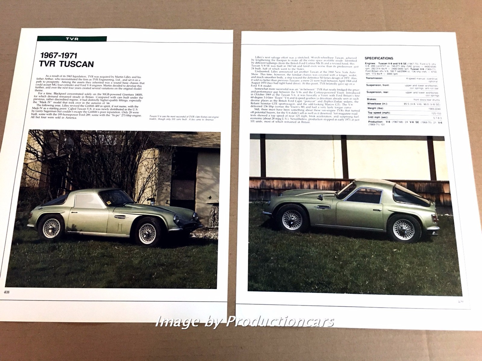 TVR Tuscan Original Car Review Print Article J671 1967 1968 1969 1970 1971 TVR Tuscan Original Car Review Print Article J671 1967 1968 1969 1970 1971