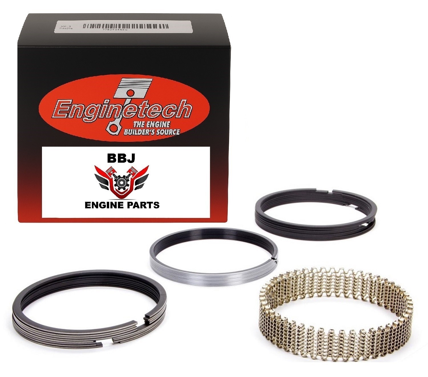 Enginetech Standard Size Moly Piston Rings for 1996-2014 Chevrolet 4.3 262 V6