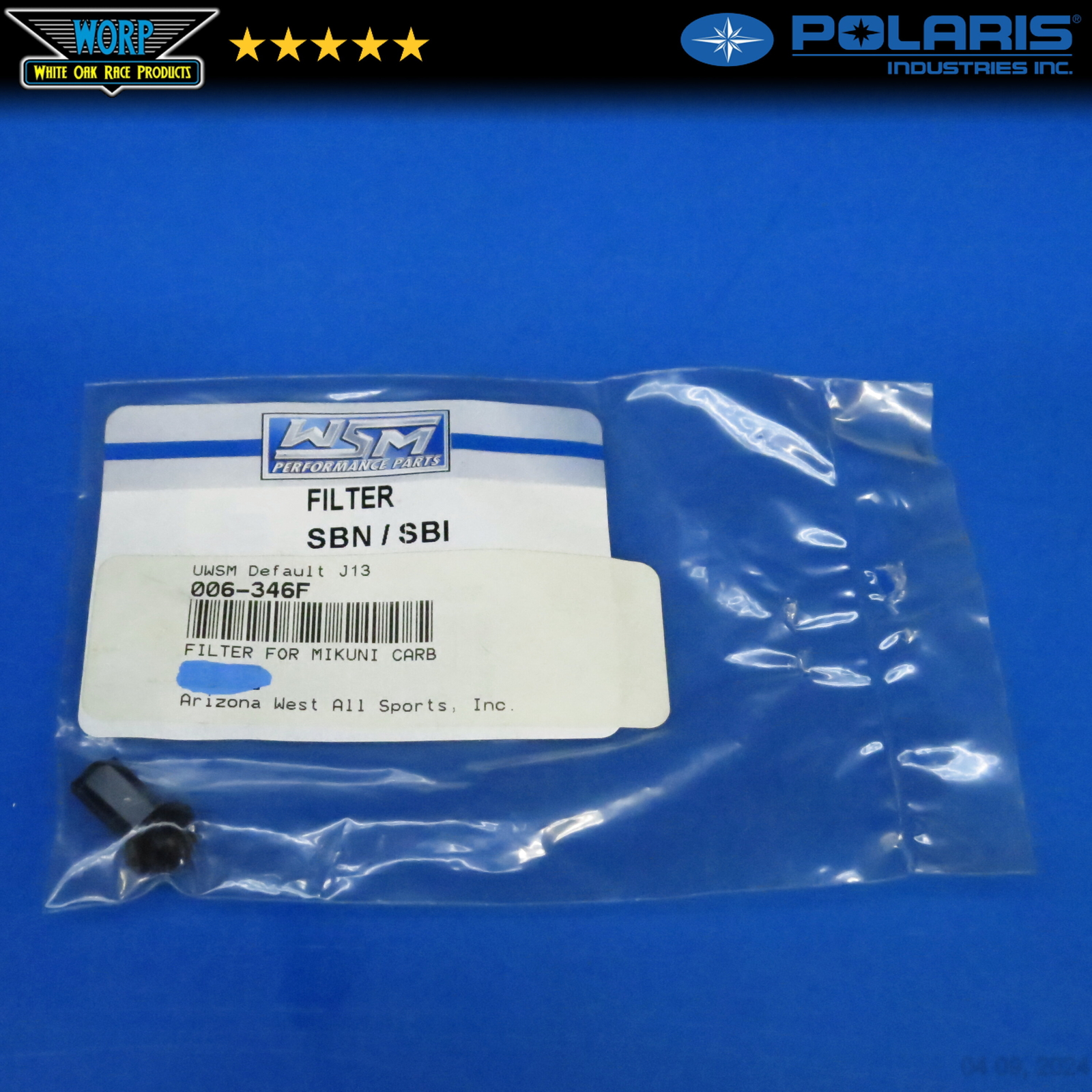 1 NEW WSM MIKUNI SBN SBI GENUINE INTERNAL FUEL FILTER WATER SEPERATOR 006-346F