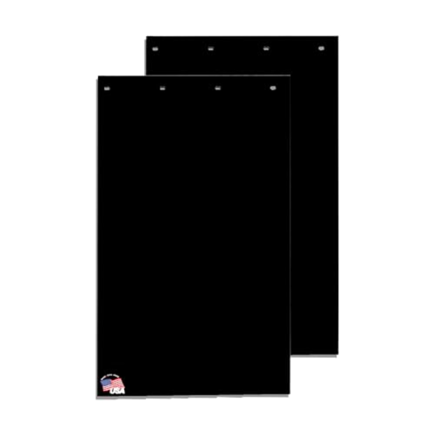RC36PPB Mud Flaps 24x36 Inch Black Polymer Impact Resistant Splash Guards
