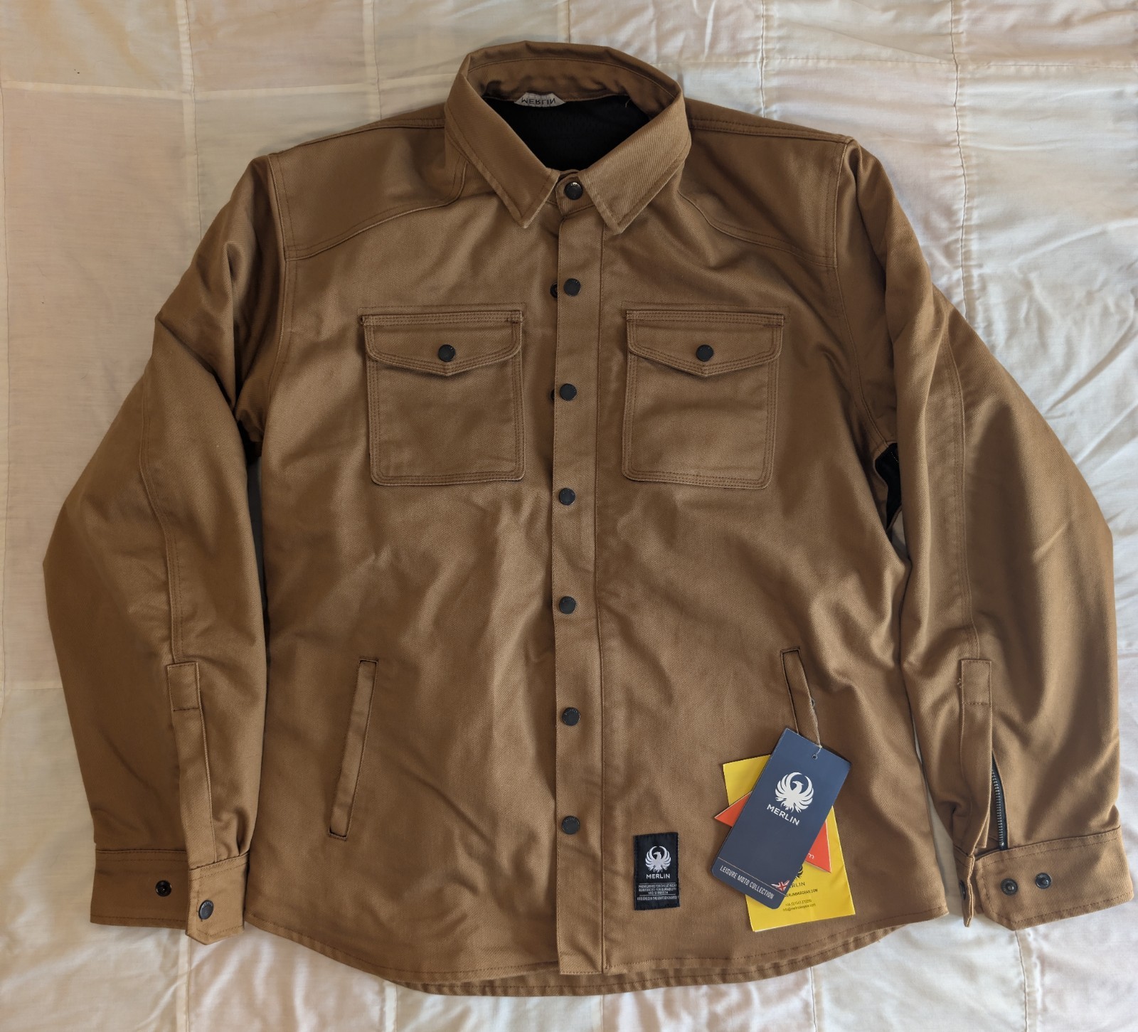NWT Merlin Renegade AAA Mens Riding Jacket 2XL Khaki Brown