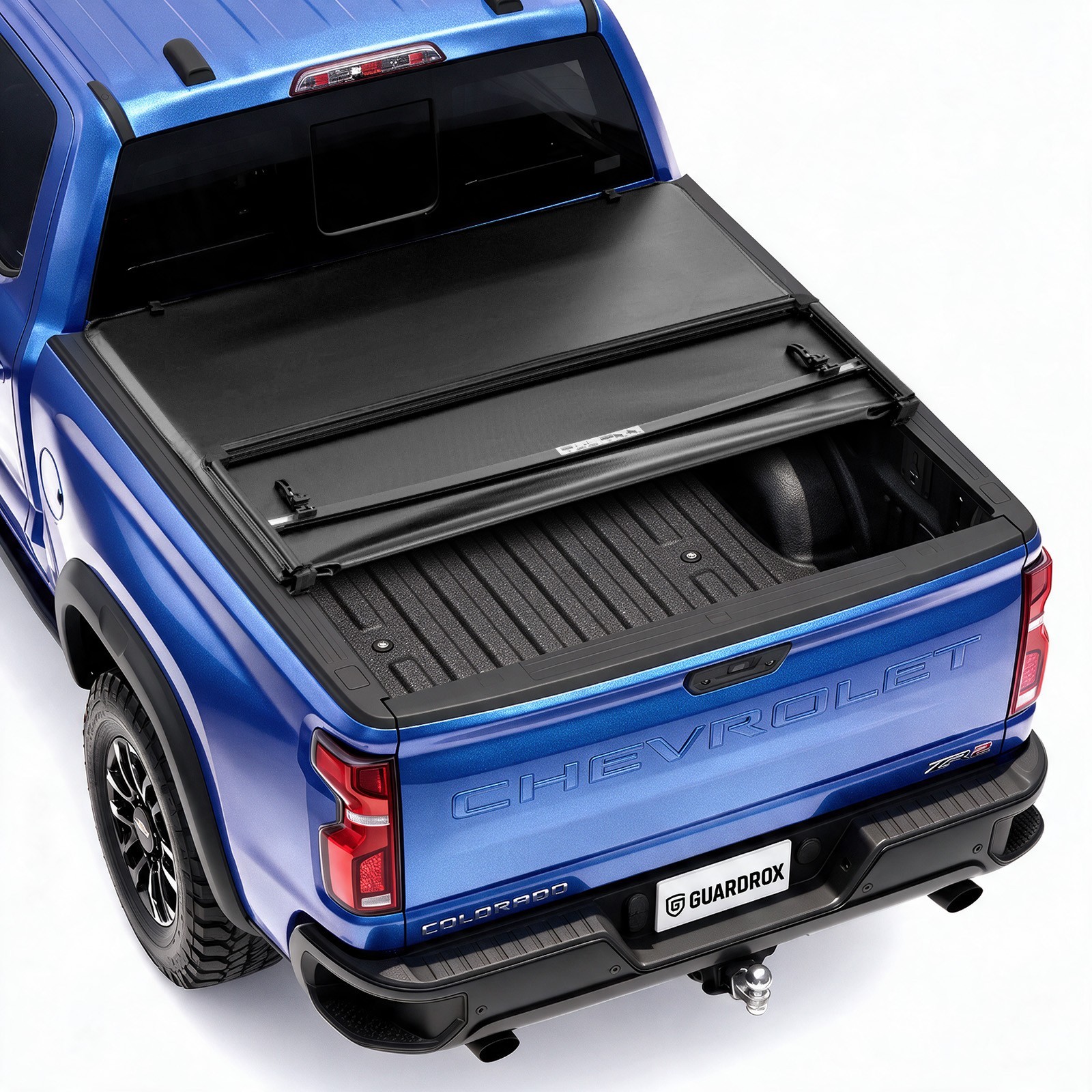 6.1ft Soft Tri Fold Tonneau Cover for 04-12 Colorado/Canyon, No Drill, Durable