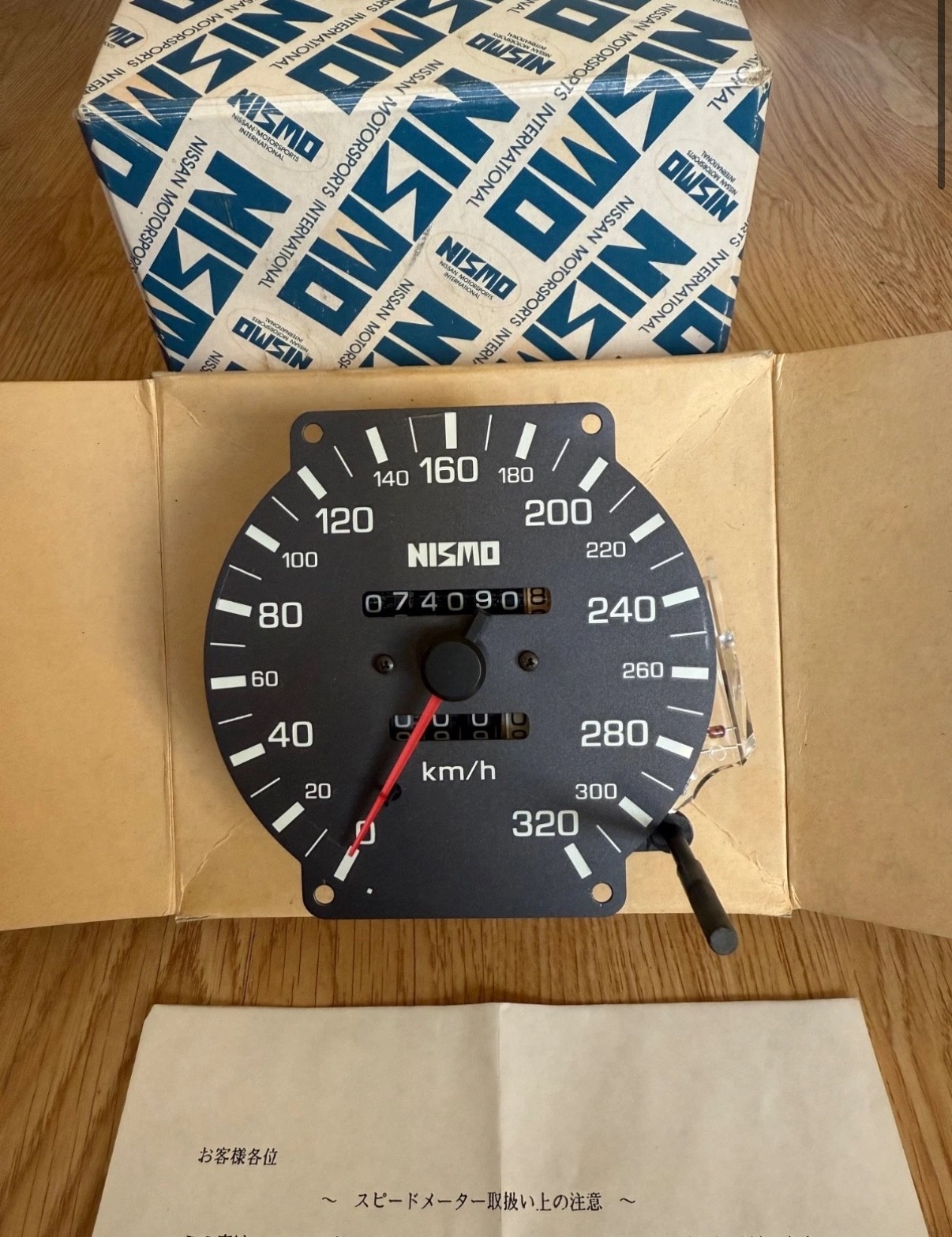NISMO OLD LOGO METER SPEED CLUSTER SKYLINE GTR R32 BNR32 RARE GAUGE WHEEL HORN