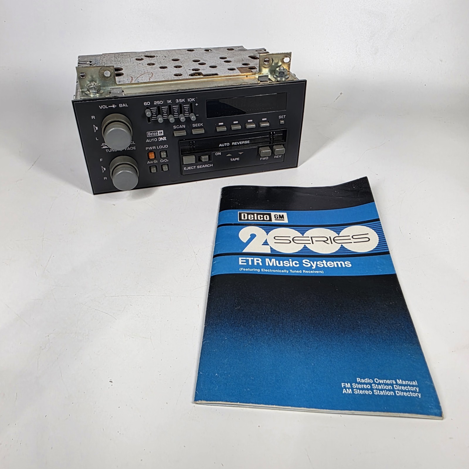 Rare 1984-1988 Fiero Firebird Trans Am Delco Radio Am Fm Cassette w/ Manual