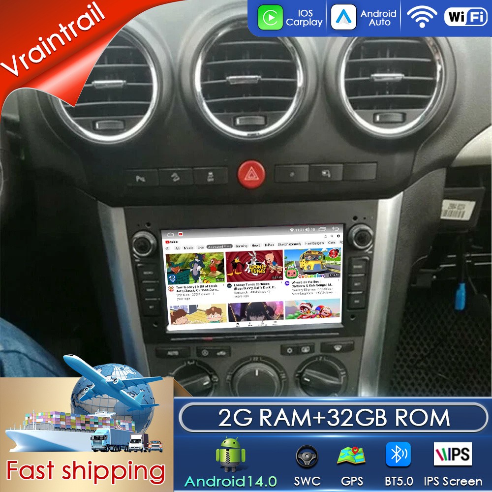 Multimedia Players For Vauxhall Combo 2004-2011 Android Auto Carplay GPS Navi BT