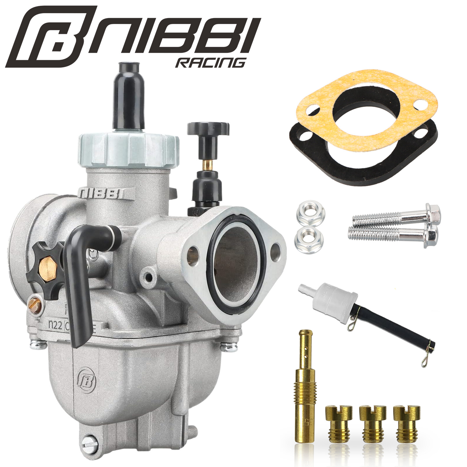 NIBBI PE 22mm Flange Carburetor For TL125 XL100 XP4T DR125 RV125 TY175 Pit Bike