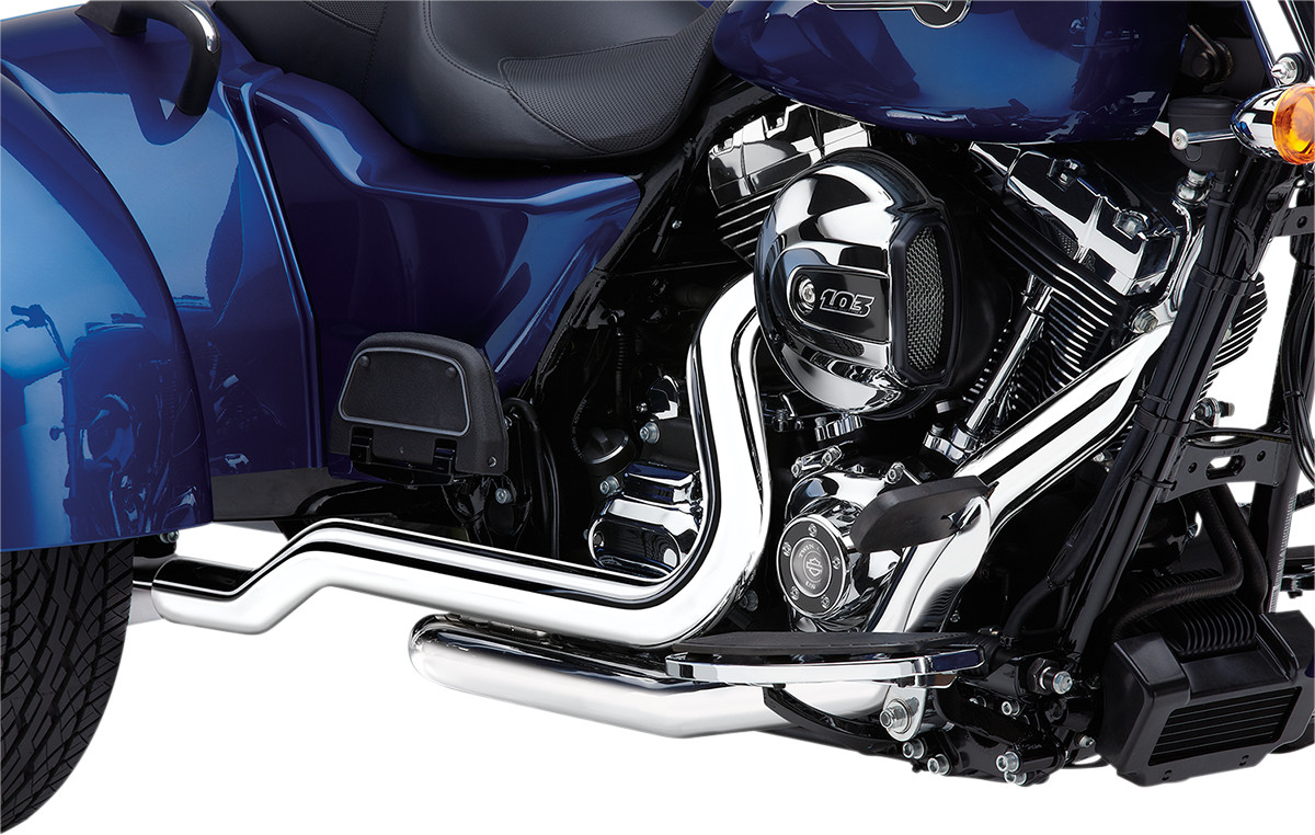 Cobra Powerport Dual Head Pipes Chrome 6254 Tri Glide/Street Glide Trike 10-16 Cobra Powerport Dual Head Pipes Chrome 6254 Tri Glide/Street Glide Trike 10-16