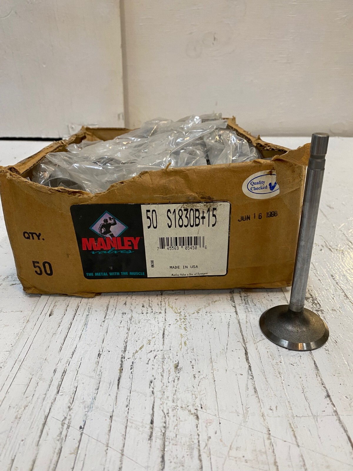 50 Manley Engine Intake Valves S1830B + 15 (50 qty) 50 Manley Engine Intake Valves S1830B + 15 (50 qty)