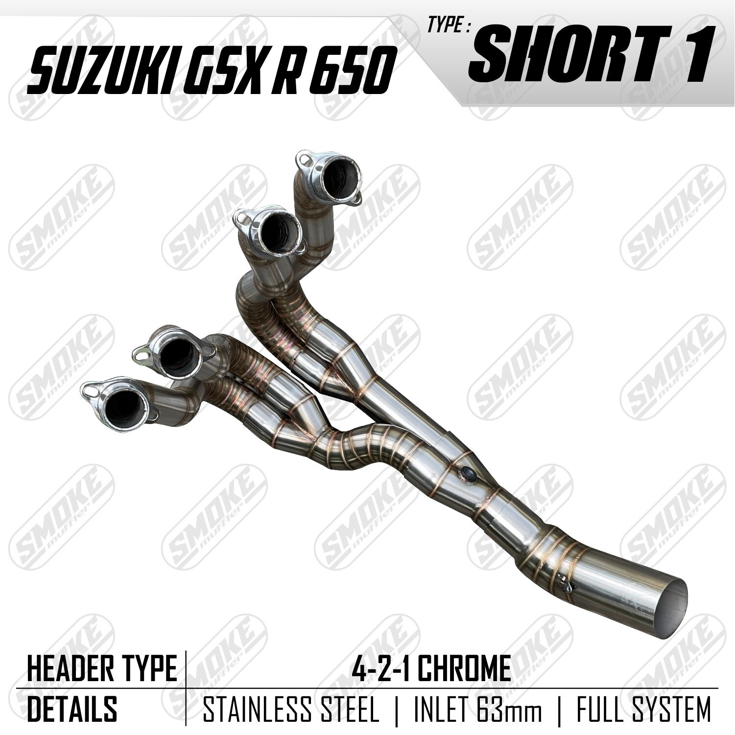 Header Custom Handmade Exhaust Fits GSX-R 600 GSX-650 2011-2022