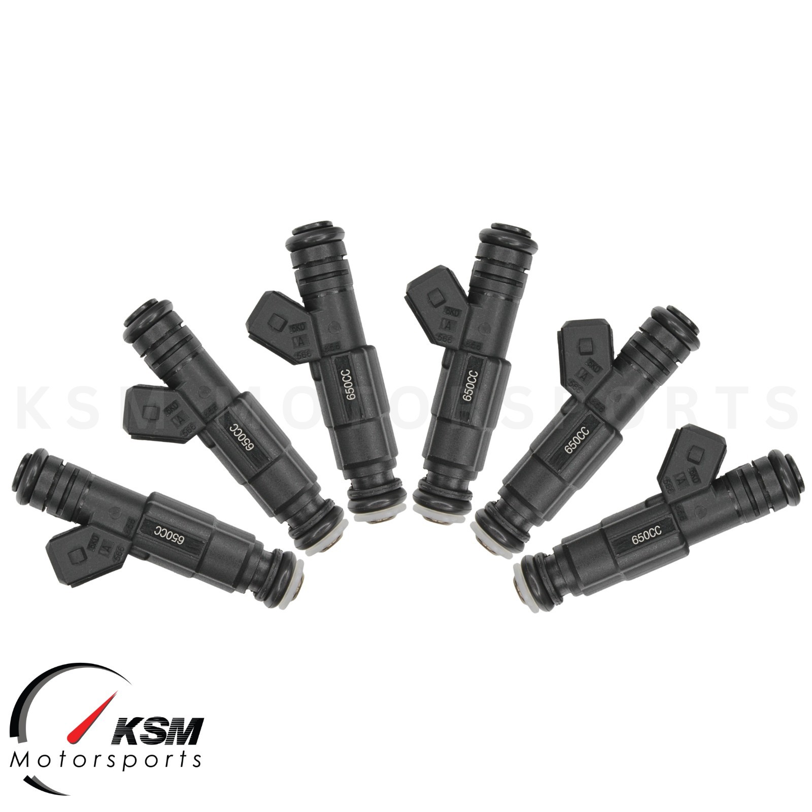 6 x 650cc Fuel Injectors 62lb For Ford BA BF XR6 turbo EV6 FPV HSV fit Bosch EV1