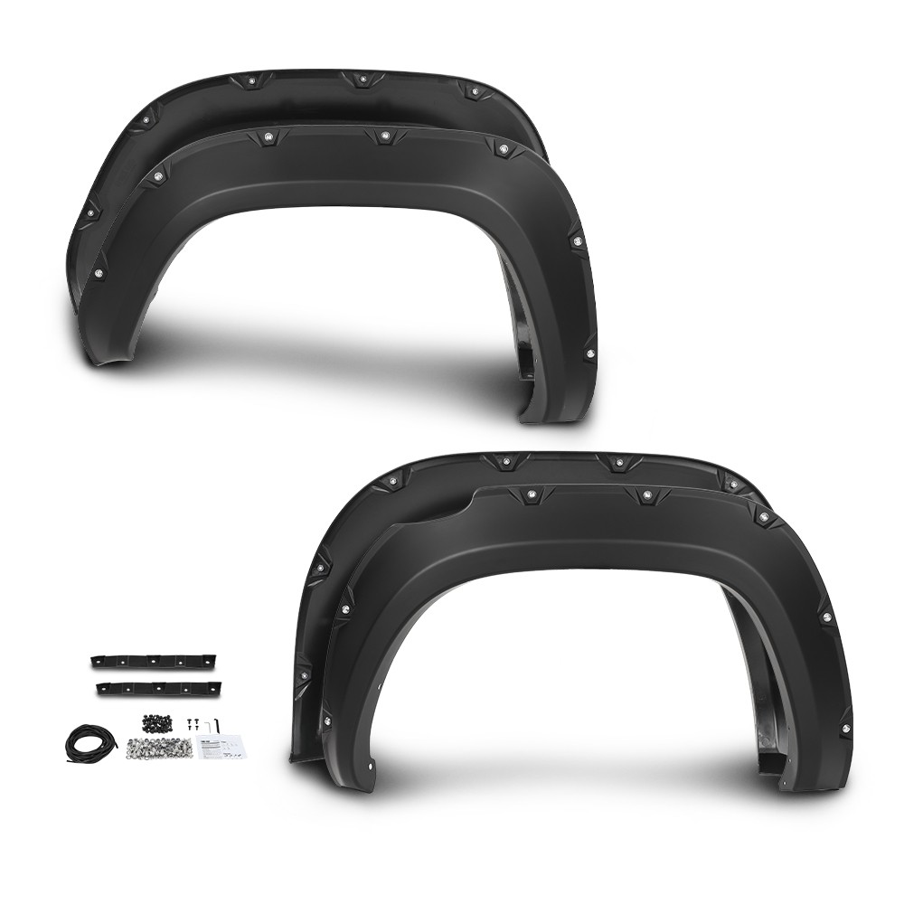 4Pack Fit For 2016-2022 Toyota Tacoma Pocket Rivet Black Wheel Fender Flares New