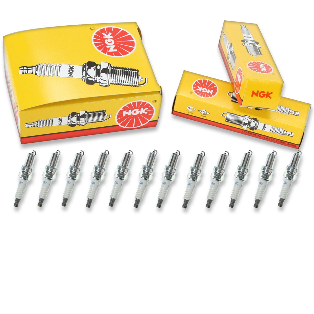 12 pcs NGK Standard Spark Plugs for 2005 Ferrari Superamerica 5.7L V12 - cx