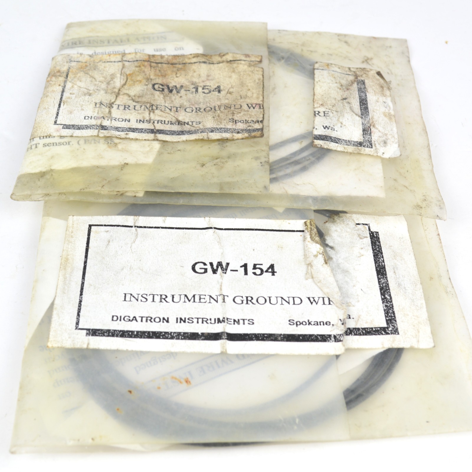 Lot of 2 Vintage Go Kart NOS Digatron Instrument Ground Wire GW-154 Cart Part