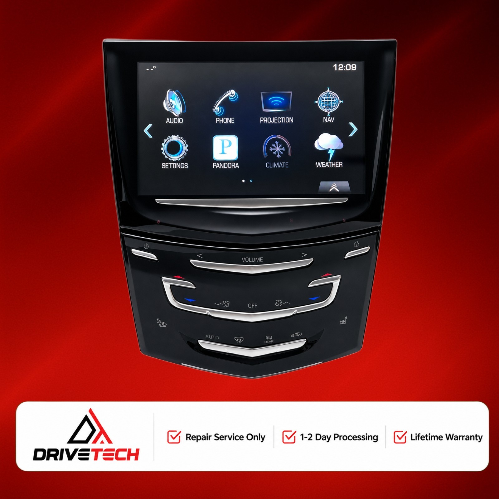 Cadillac CUE Touch Screen Radio REPAIR SERVICE ATS CTS SRX XTS ELR Escalade