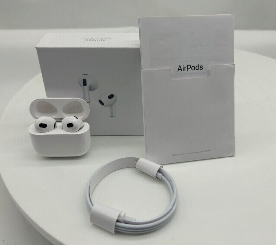 Αpplе Αirpоds 3rd Generation Wireless Bluetooth Headsets Earbuds White Charging