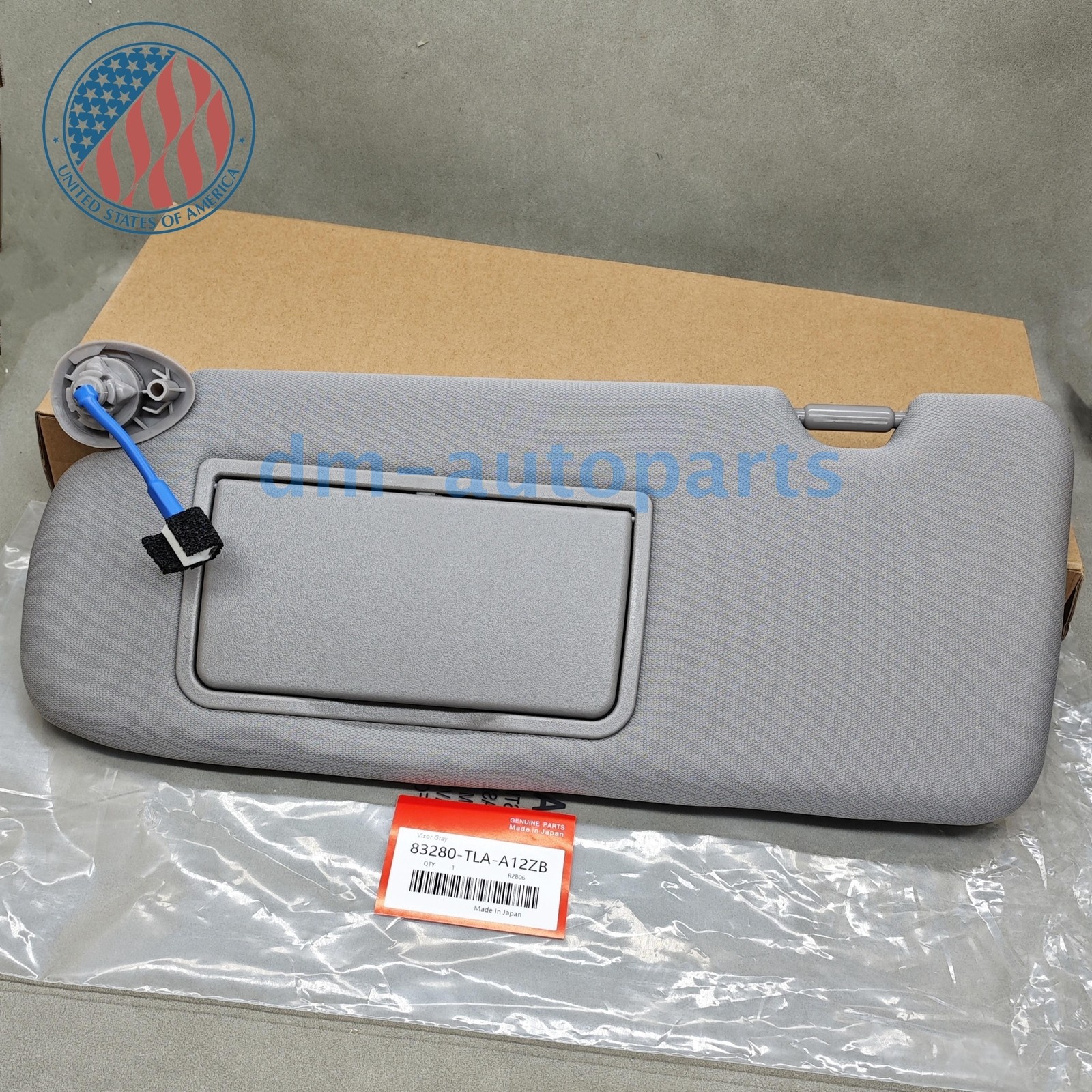 OEM Sun Visor Gray W/Mirror Left Driver 83280-TLA-A12ZB For 2017-2022 Honda CR-V