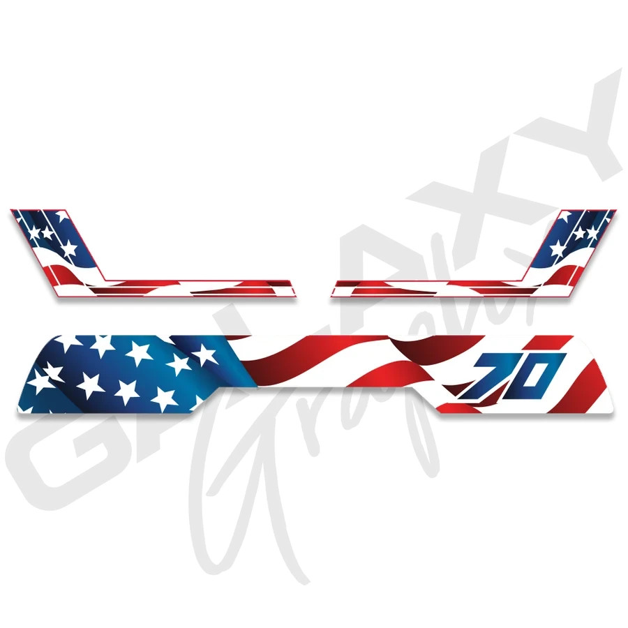 1983 Honda ATC70 Decals American Flag Patriot Decal Graphics Kit Red White Blue 1983 Honda ATC70 Decals American Flag Patriot Decal Graphics Kit Red White Blue
