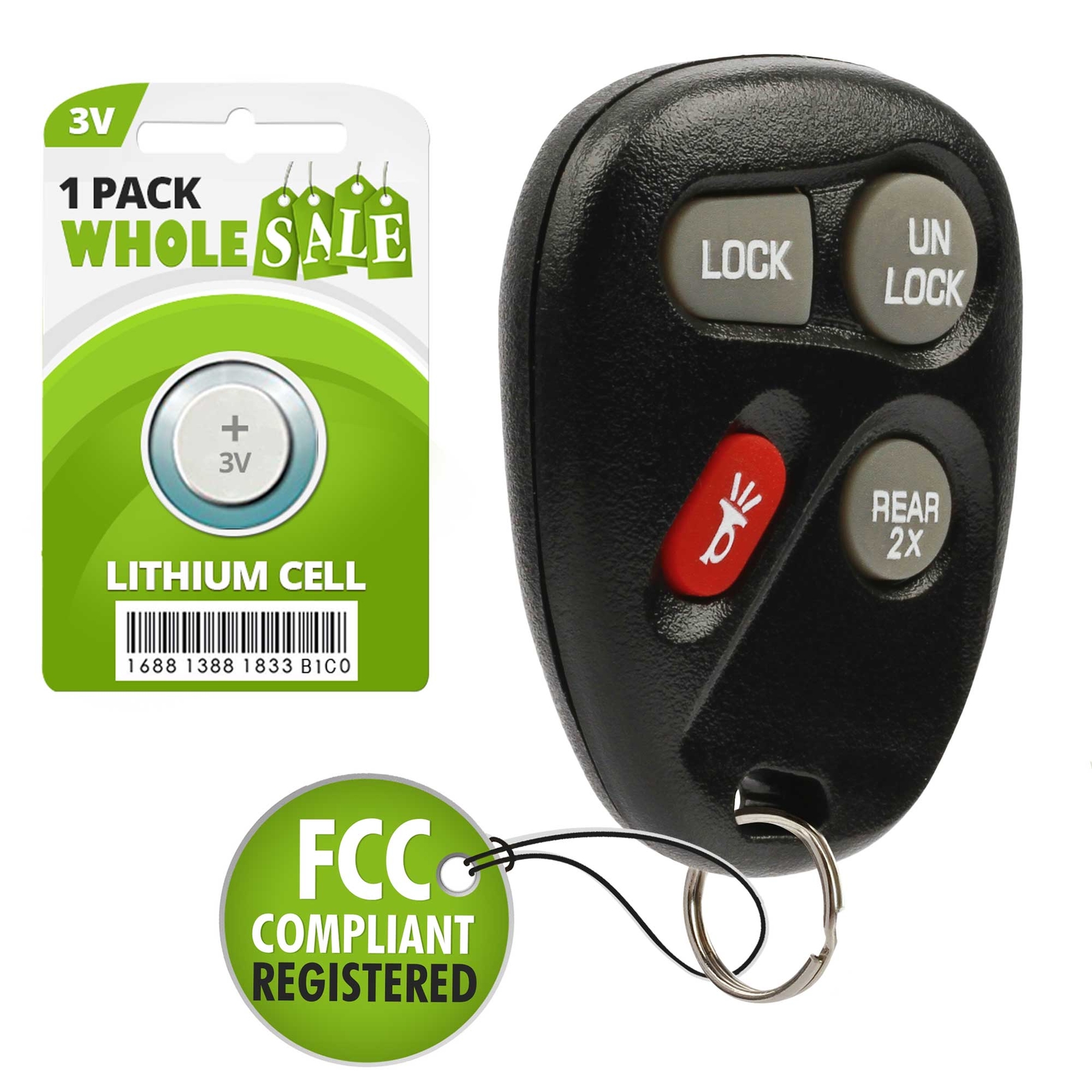 Replacement For 1996 1997 1998 1999 2000 Chevrolet Tahoe Key Fob