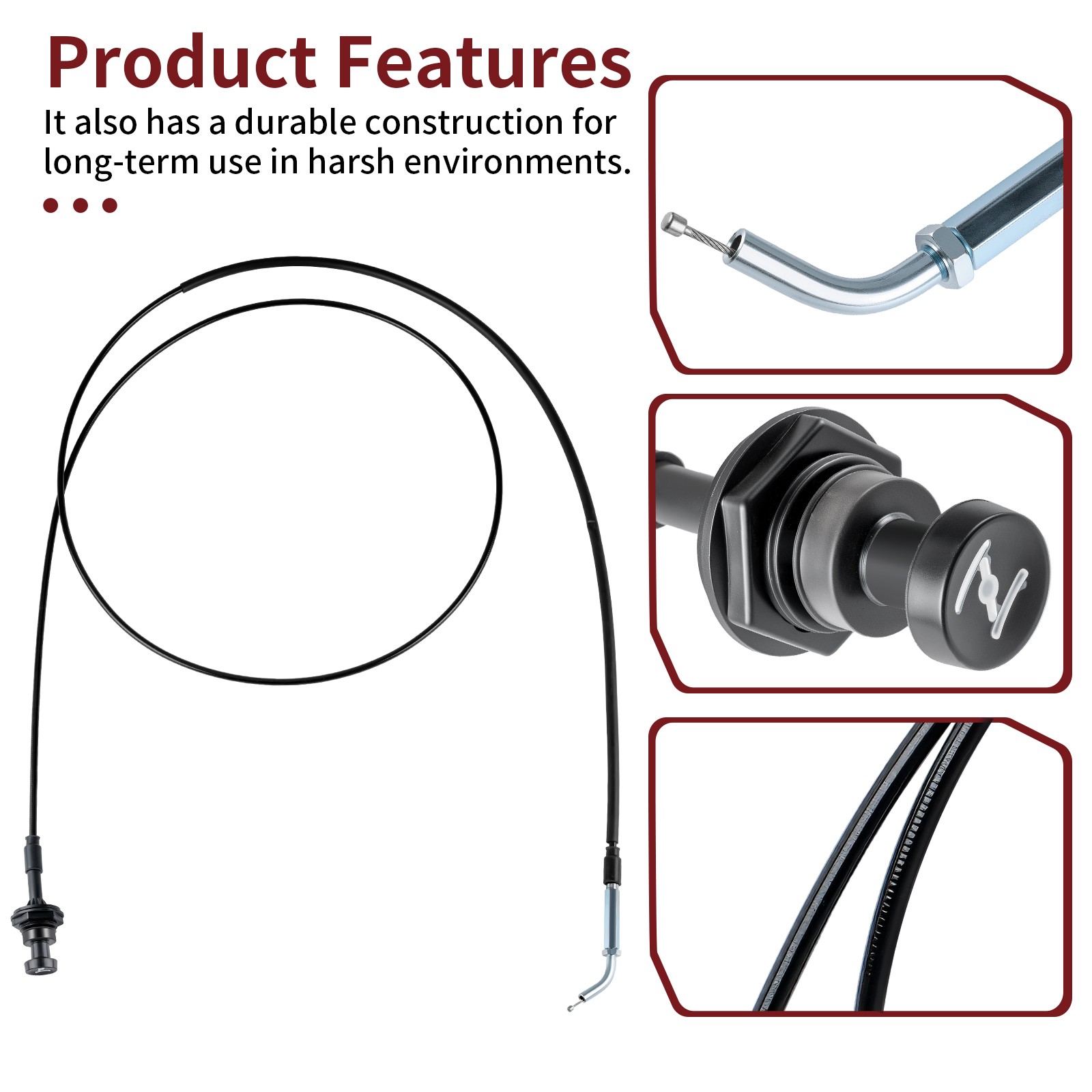 2004 -2007 for Yamaha Rhino 660 Starter Choke Cable YXR660FA 4x4 5UG-26331-00-00