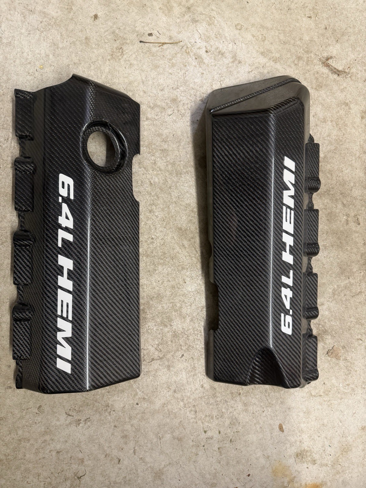 6.4L Hemi 392 SRT8 Carbon Fiber Fuel Rail Covers Jeep Grand Cherokee SRT8