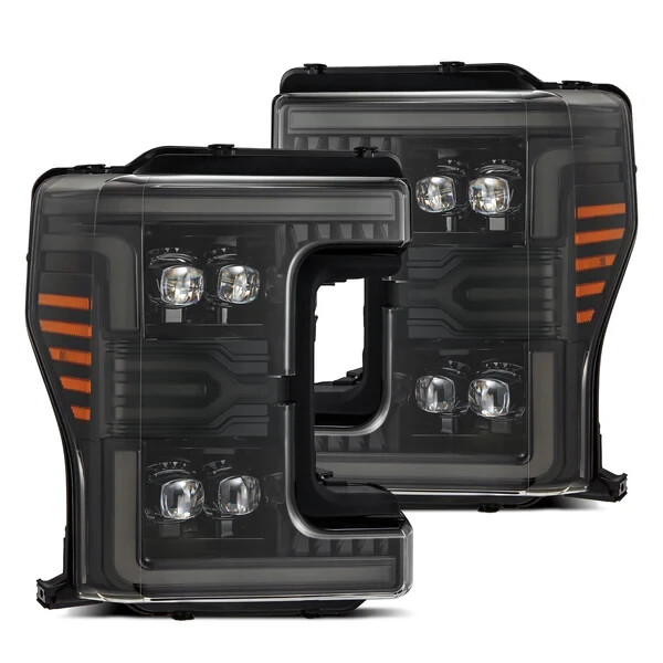 For 17-19 Ford Super Duty AREX Nova MK2 Alpha Black LED Projector Headlights For 17-19 Ford Super Duty AREX Nova MK2 Alpha Black LED Projector Headlights