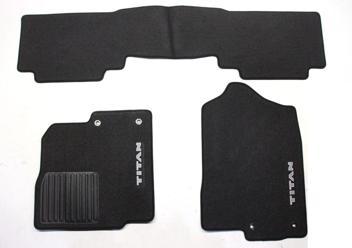 2016-2024 Nissan Titan XD WITH CENTER CONSOLE Carpet Floor Mats Set 999E2-W5000