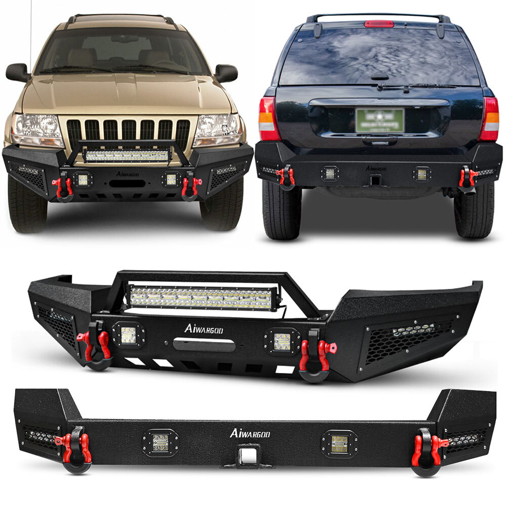 Aaiwa Steel Front or Rear Bumper Fits 1999-2004 Jeep Grand Cherokee WJ