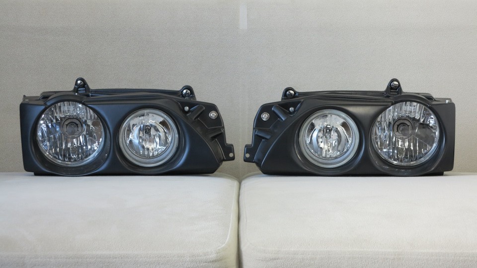 Morette round projector headlights Ford Escort Cosworth RS2000 MK5 LHD Crystal