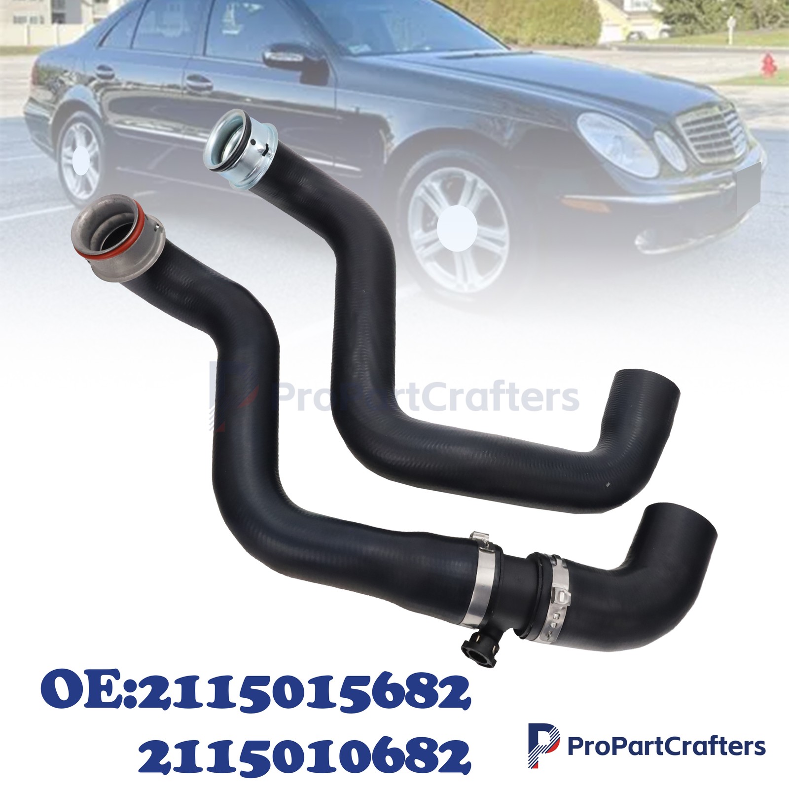 Radiator Lower+Upper Hose For 03-06 Mercedes-Benz W211 E500 CLS500 V8 5.0L US