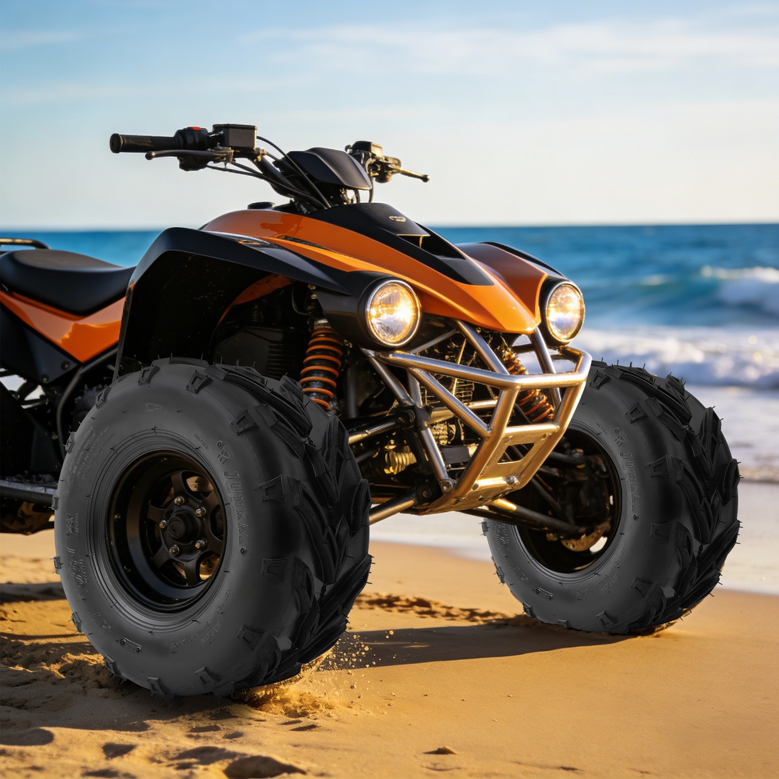 2Pcs 16x8-7 All Terrain ATV UTV Tires Go-Kart Quad Tires quad bikes Tires 4PR