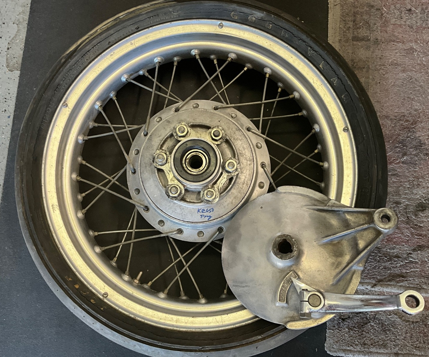 Kawasaki KZ900 KZ 900 Z1R 1000 KZ1000 KZ650 Dragbike 3.0X18 DID Rear Rim Wheel