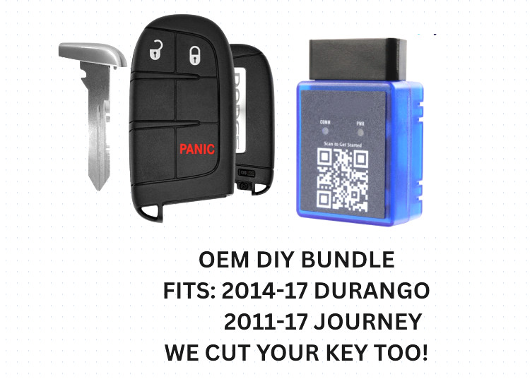 DIY OEM BUNDLE FOR DURANGO AND JOURNEY 2014-17 , WITH KEY CUTTING 68066349 AC-AG