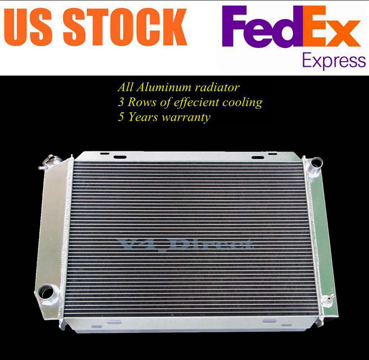 R055 3 Row Aluminum Radiator For 1979-1993 Ford Mustang Foxbody 5.0L 2.3L MT R055 3 Row Aluminum Radiator For 1979-1993 Ford Mustang Foxbody 5.0L 2.3L MT