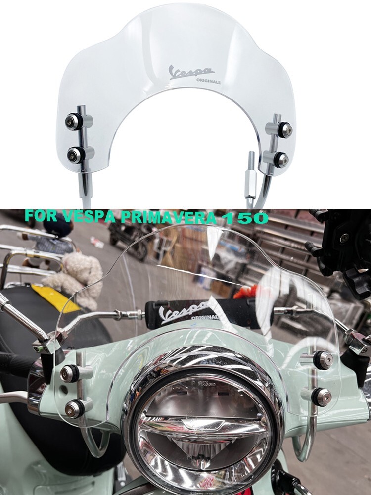 new For VESPA Primavera 150 mini windscreen all year round