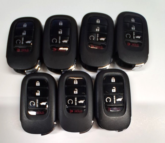 LOT OF 7 OEM HONDA SMART KEY FOB REMOTES KR5TP-4 5 BUTTONS