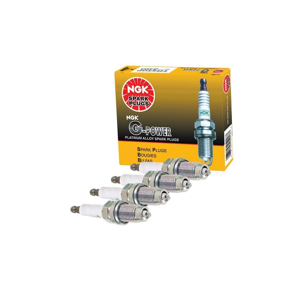 NGK G-Power Platinum Set Of 4 Spark Plugs 7096 for Nissan 240SX Axxess Pickup