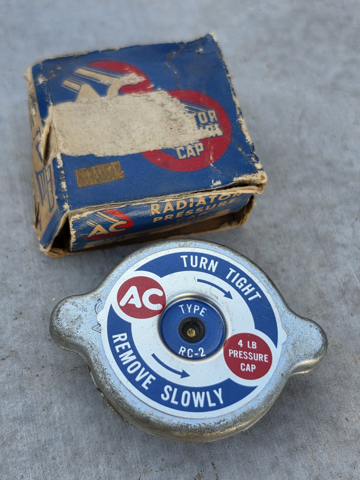 RC-2 AC Radiator Cap 4# NOS 1954-1959 Chevrolet Corvette 1953-1955 Chevy Truck RC-2 AC Radiator Cap 4# NOS 1954-1959 Chevrolet Corvette 1953-1955 Chevy Truck