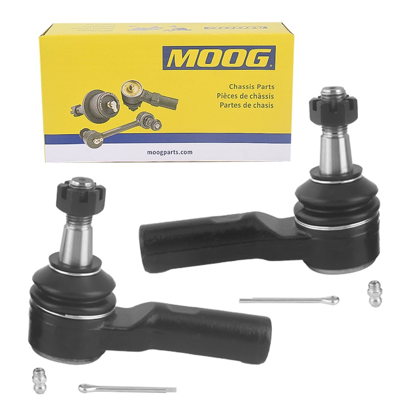 MOOG Front ES80574 Outer Tie Rod Ends for 2006-2012 Dodge Ram 1500 5-Lug 2 PCS