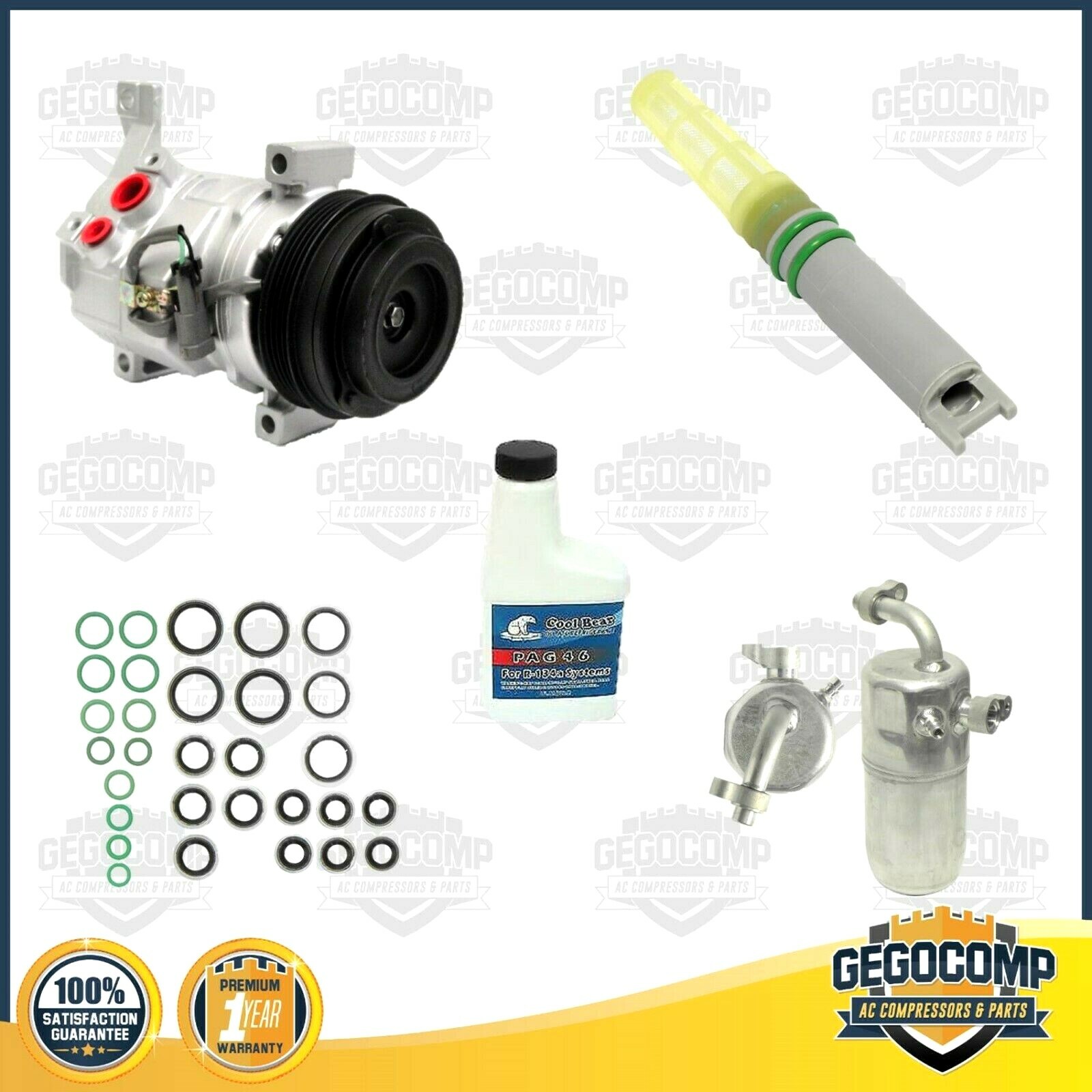 AC Compressor Kit Fits Chevy Avalache Silverado Tahoe Sierra OEM 10S20F KT363-4