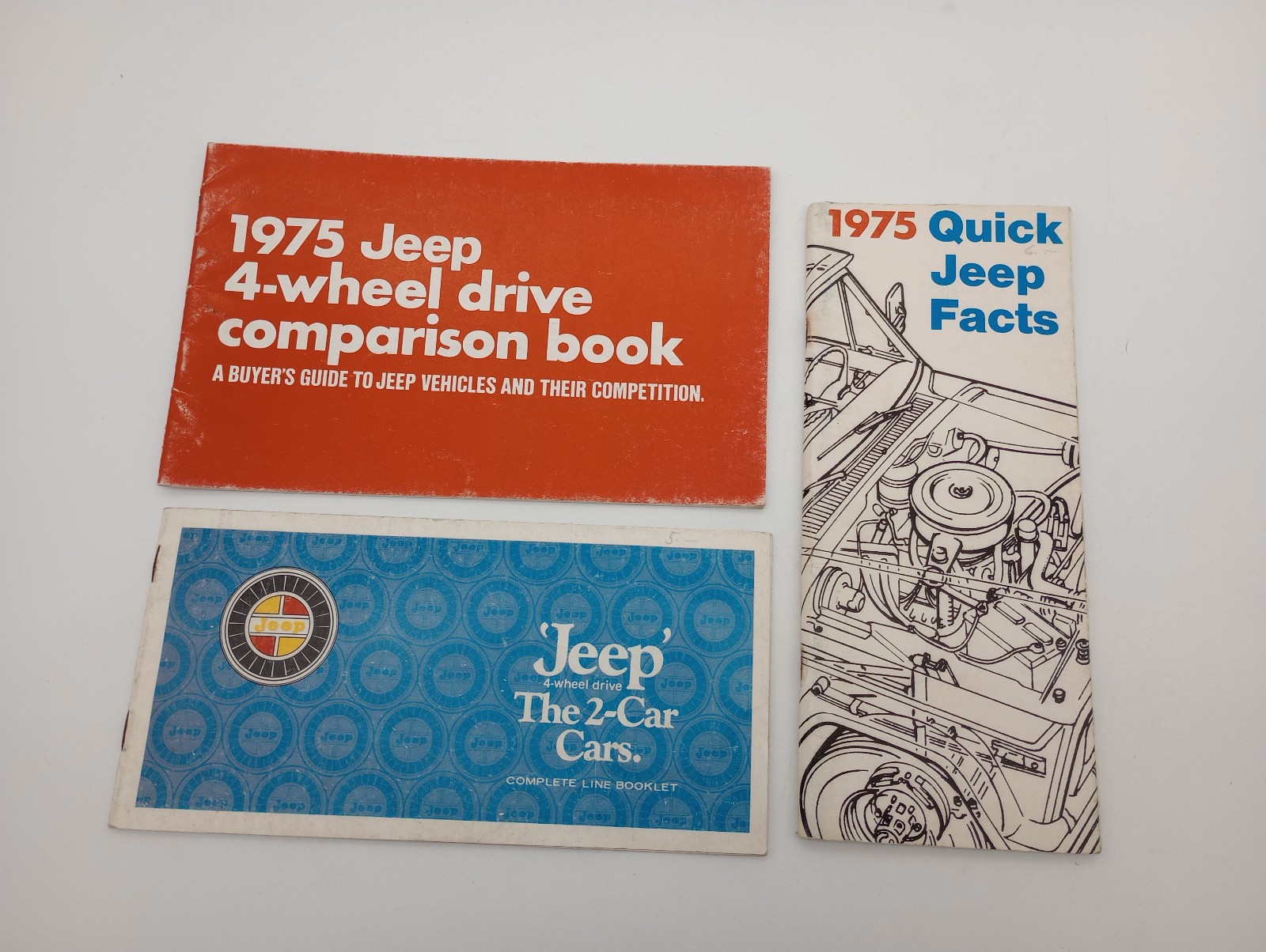 1975 Vintage Jeep Manual / Brochure x3