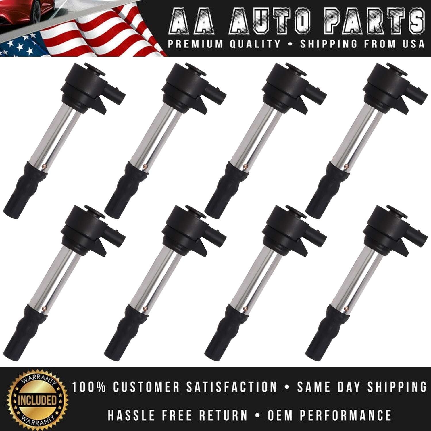 8pcs Ignition Coil for BMW M3 V8 4.0L 2008-2013 UF597 8pcs Ignition Coil for BMW M3 V8 4.0L 2008-2013 UF597