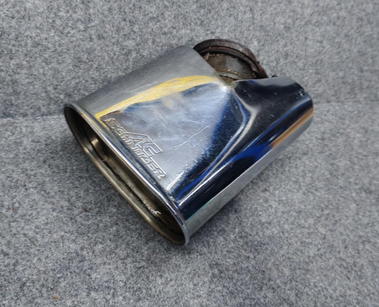 Genuine BMW E30 E34 E39 E36  AC Schnitzer chrome exhaust tail pipe muffler RARE