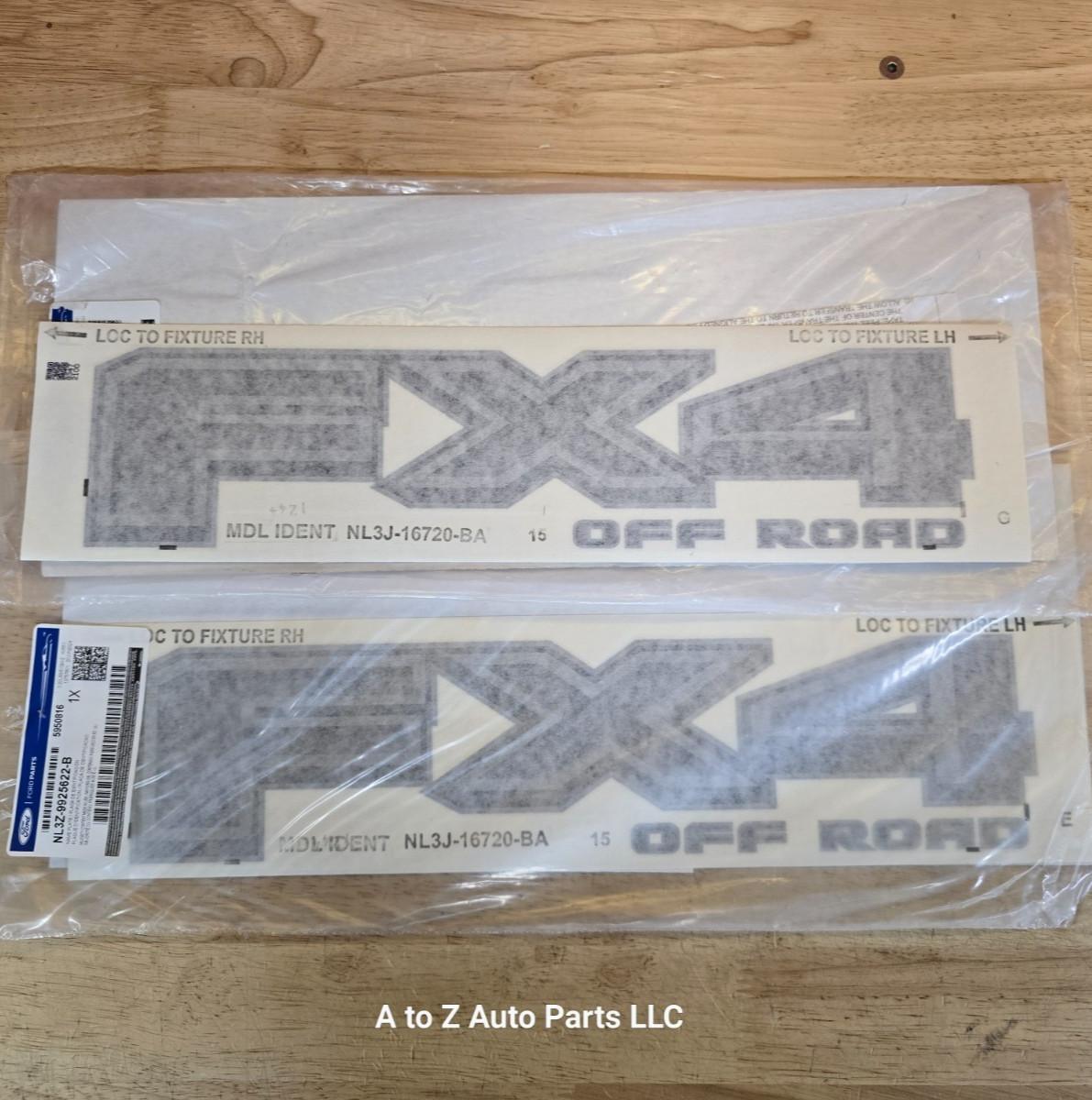 NEW 2021-2026 Ford F-150 Black Package FX4 Off Road Bed Side Decals (2), OEM